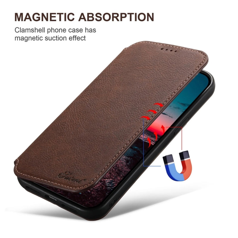 Load image into Gallery viewer, [With Card Slot][Magsafe Compatible] Apple iPhone 16/Plus/Pro/Max - Business Drop Proof PU Leather Flip Wallet Series Stand Case
