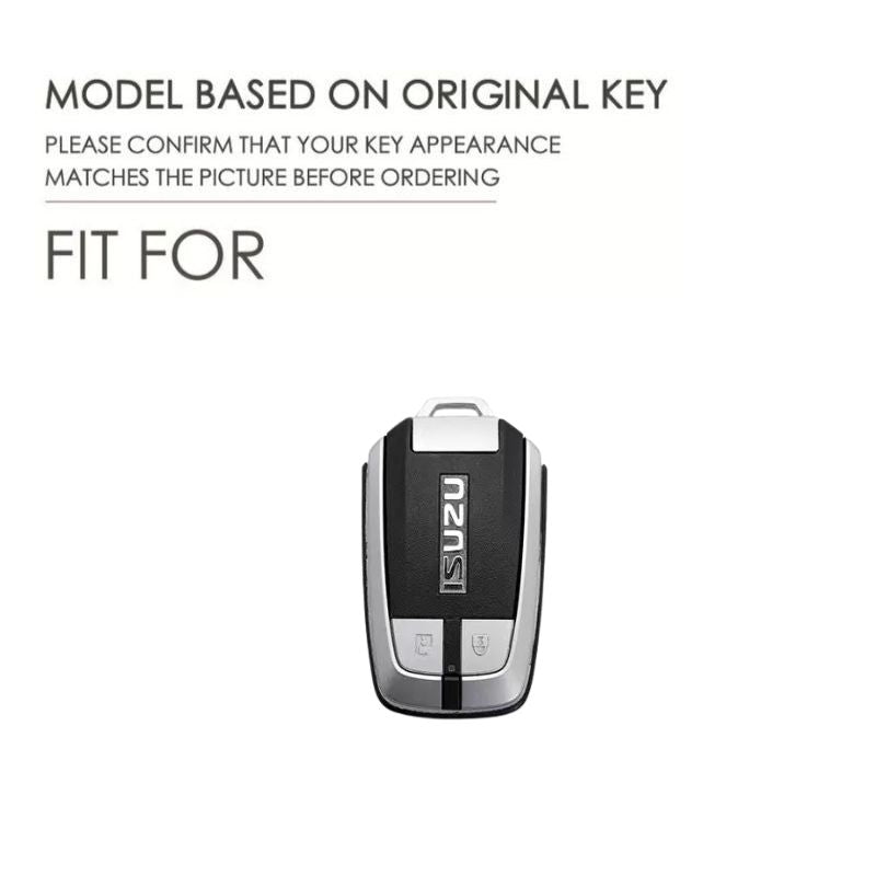 Load image into Gallery viewer, Isuzu Handcrafted Genuine Leather Car Key Fob Case Cover For D-MAX, MU‑X
