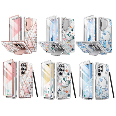 [Magsafe Compatible] Samsung Galaxy S24 Ultra / S25 ULTRA - i-BLASON Luxury Shell-Membrane Integrated Fashion-Forward Series Stand Case - i-Station Mobile Phone & Electronic Device Repair and Accessories
