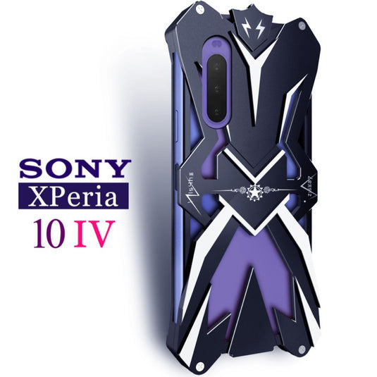 Sony Xperia 10 V - New Style Metal Armor Heavy Duty Series Case - Black