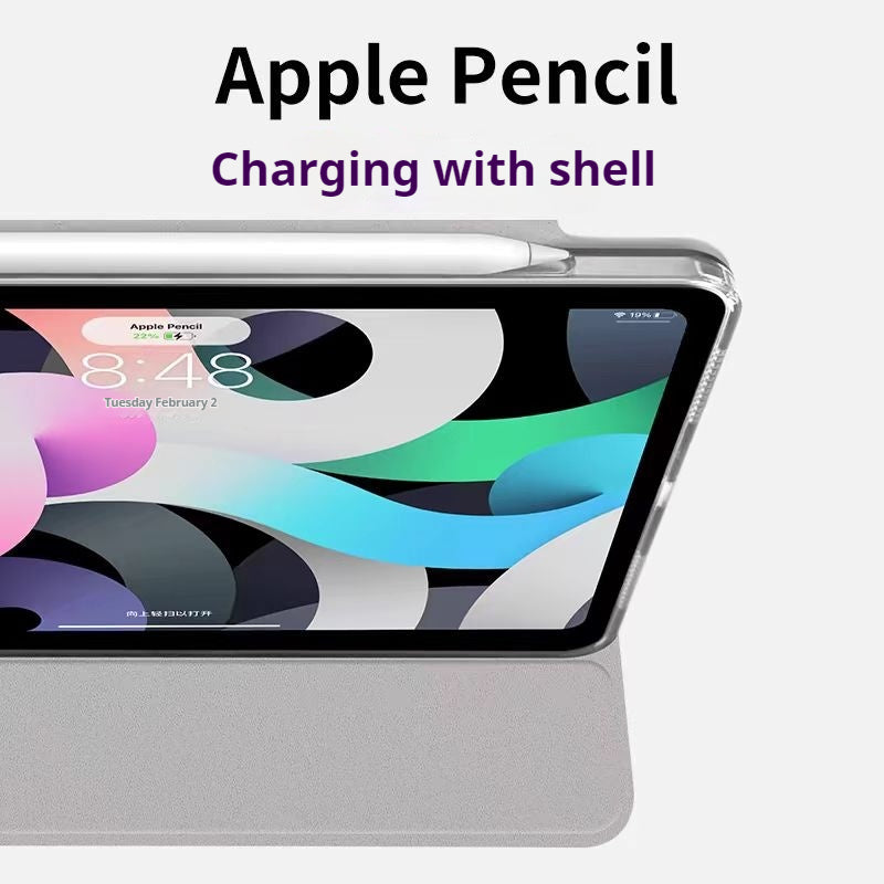 Load image into Gallery viewer, [Detachable][Magsafe Compatible] Apple iPad Pro 13-inch 7th Gen (2024) Shaped Acrylic Rotating Case With Pen Slot
