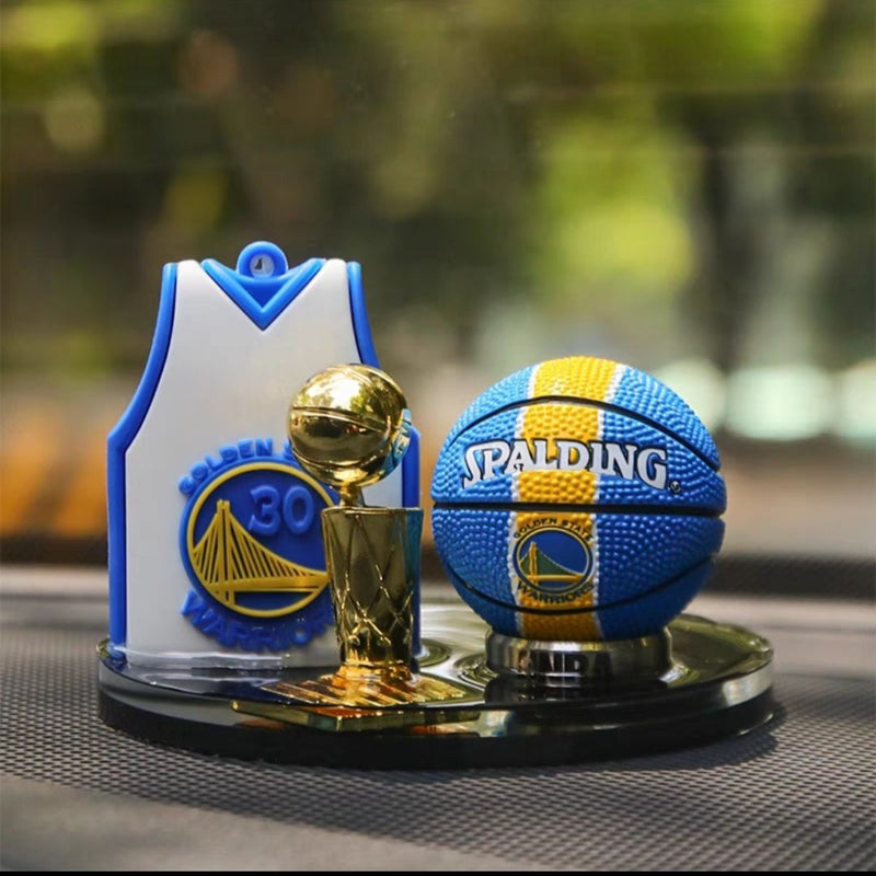 Load image into Gallery viewer, Car Dashboard Ornament Set Creative NBA Basketball Star Themed with Matching Interior Mat - i-Station Mobile Phone &amp; Electronic Device Repair and Accessories
