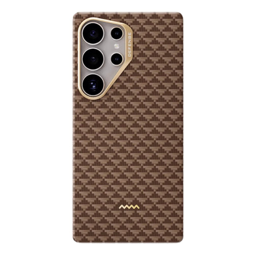 Samsung Galaxy S25 Plus/Ultra - Kevlar-source Braided Magnetic Carbon Fiber Pattern Luxurious Essential Stand Series Case