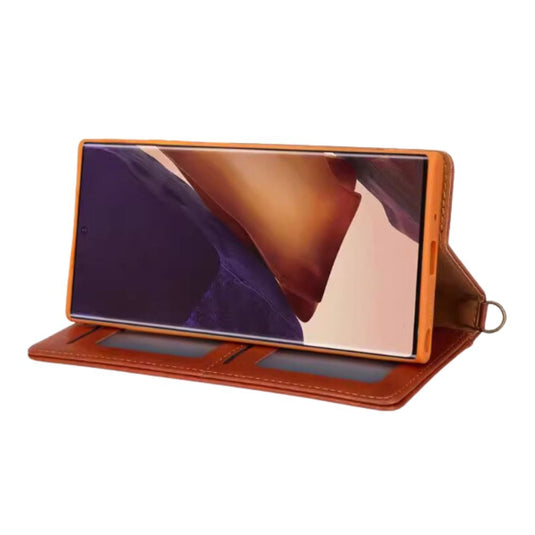 [With Card Slot] Samsung Galaxy S22/Plus/Ultra - Double-sided Card Slot PU Leather Flip Wallet Series Stand Case