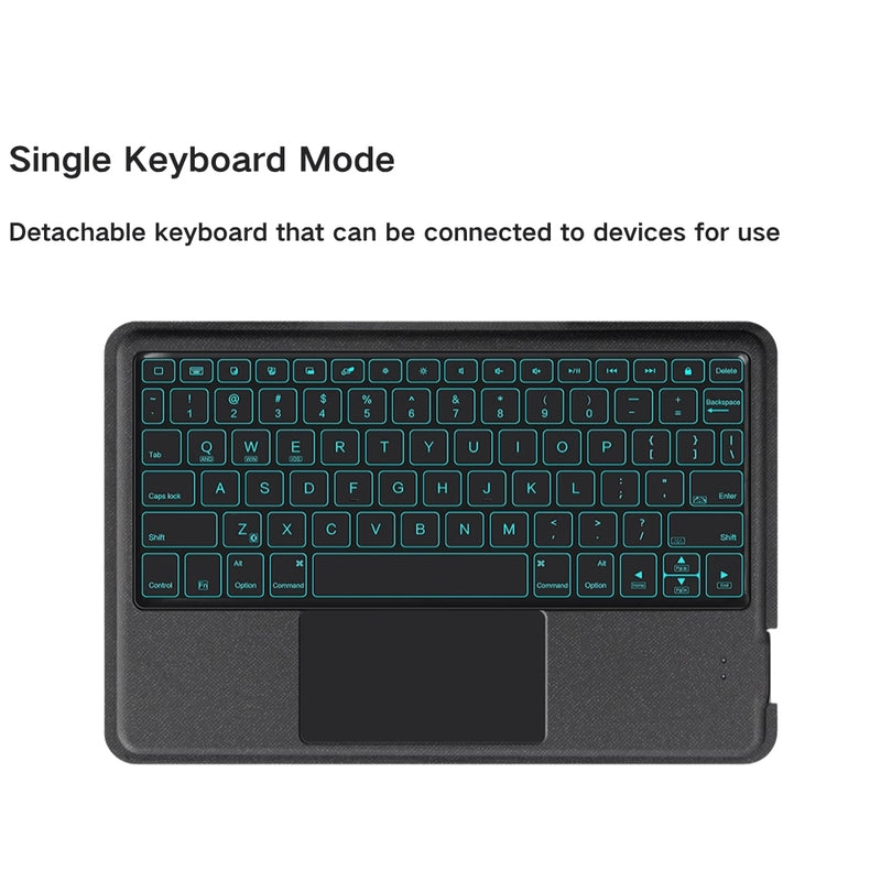 Load image into Gallery viewer, Lenovo Tab Plus 11.5&quot; 2024 (TB-351FU) - Black Detachable Magnetic Bluetooth Keyboard Case With Backlight and Touchpad
