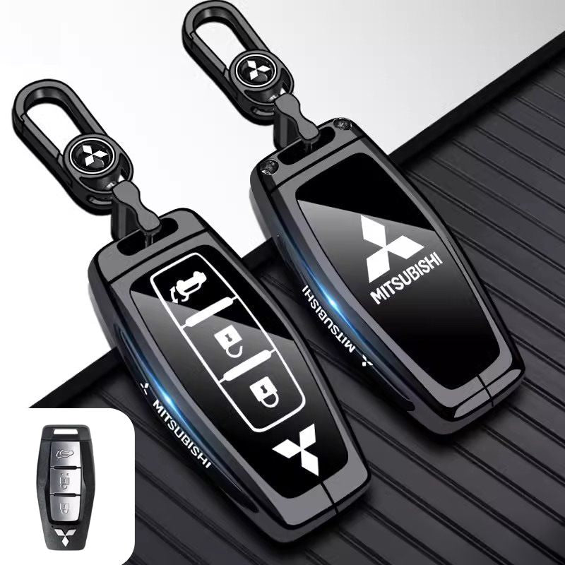 Load image into Gallery viewer, Mitsubishi Zinc Alloy + TPU Car Key Fob Case Cover For Outlander, ASX, Eclipse Cross, L200, Pajero, Triton, Lancer EX
