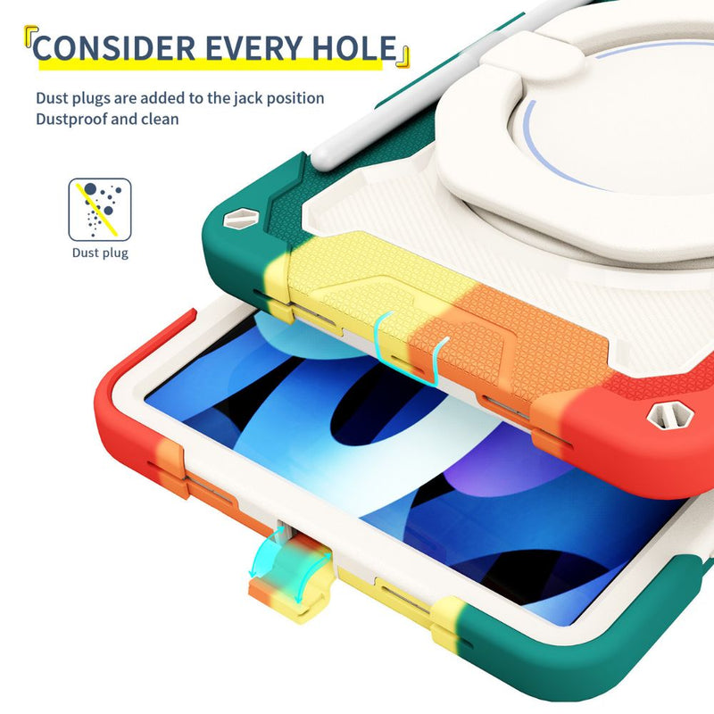 Load image into Gallery viewer, [With Pen Slot] Apple iPad Pro 12.9&quot; (2018/2020/2021/2022) - Colorful Drop Proof Series Case With 360-degree Rotatable Stand
