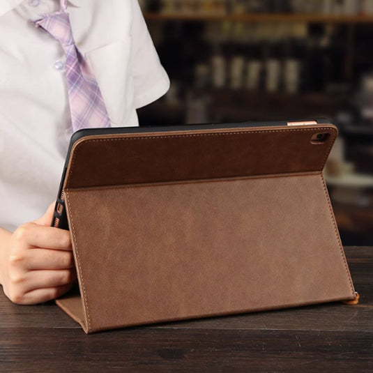 [With Pen Slot][With Card Slot] Apple iPad Pro 11" (2018) - Business PU Leather Fold Stand Series Case With Wrist strap