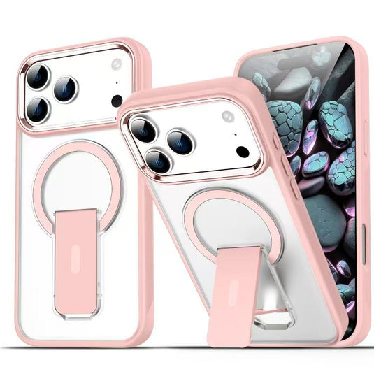 iPhone 17/Pro/Pro Max Matte MagSafe Magnetic Shockproof Heavy Duty Case with kickstand