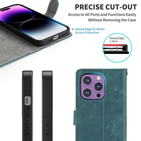 [With Card Slot] Motorola Moto G85 5G - Multi Functional Buckle Flap Wallet Series Case With Lanyard