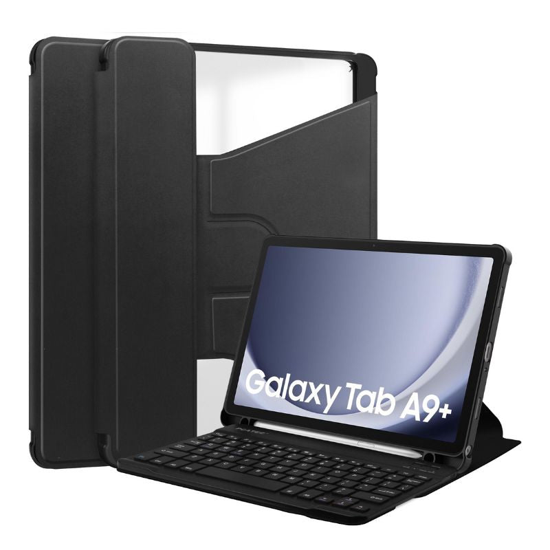 Load image into Gallery viewer, [Detachable Keyboard][With Backlit] Samsung Galaxy Tab A9 Plus 11&quot; 2023 - 360 Degree Rotating Magnetic Flip Cover Case With Pen Slot
