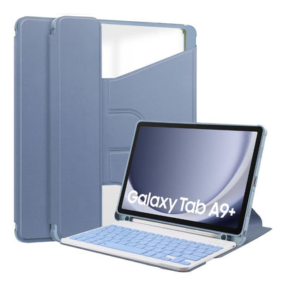 [Detachable Keyboard][With Backlit] Samsung Galaxy Tab A9 Plus 11" 2023 - 360 Degree Rotating Magnetic Flip Cover Case With Pen Slot - i-Station Mobile Phone & Electronic Device Repair and Accessories