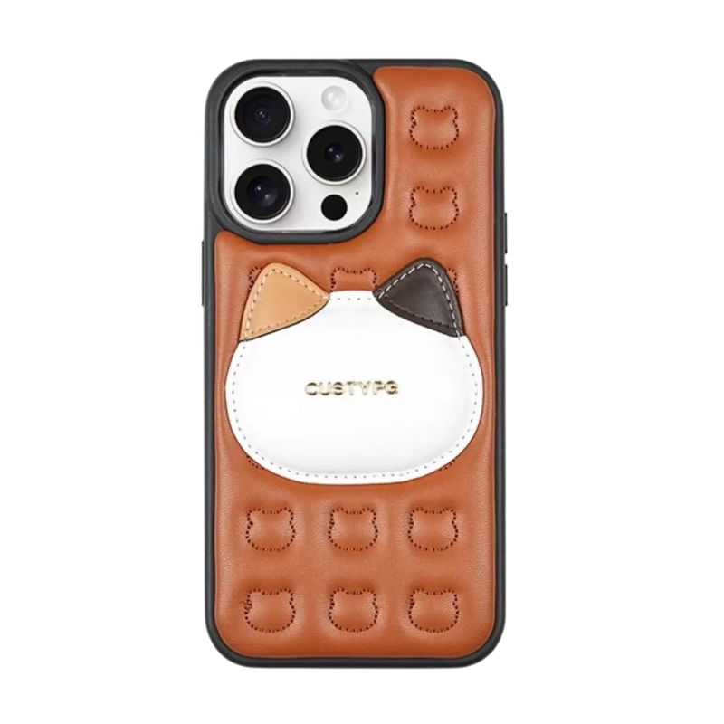 Apple iPhone 14 Pro Max - 3D Pattern Leather Shockproof Airbag Fashion-Forward Series Case - i-Station Mobile Phone & Electronic Device Repair and Accessories