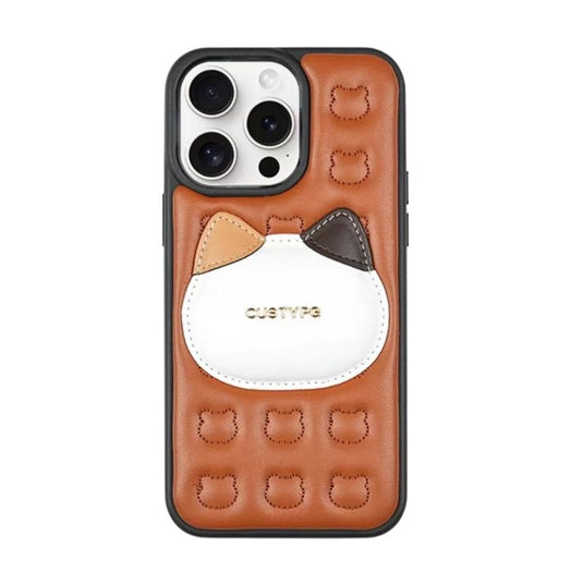 Apple iPhone 13 Pro/Max - 3D Pattern Leather Shockproof Airbag Fashion-Forward Series Case