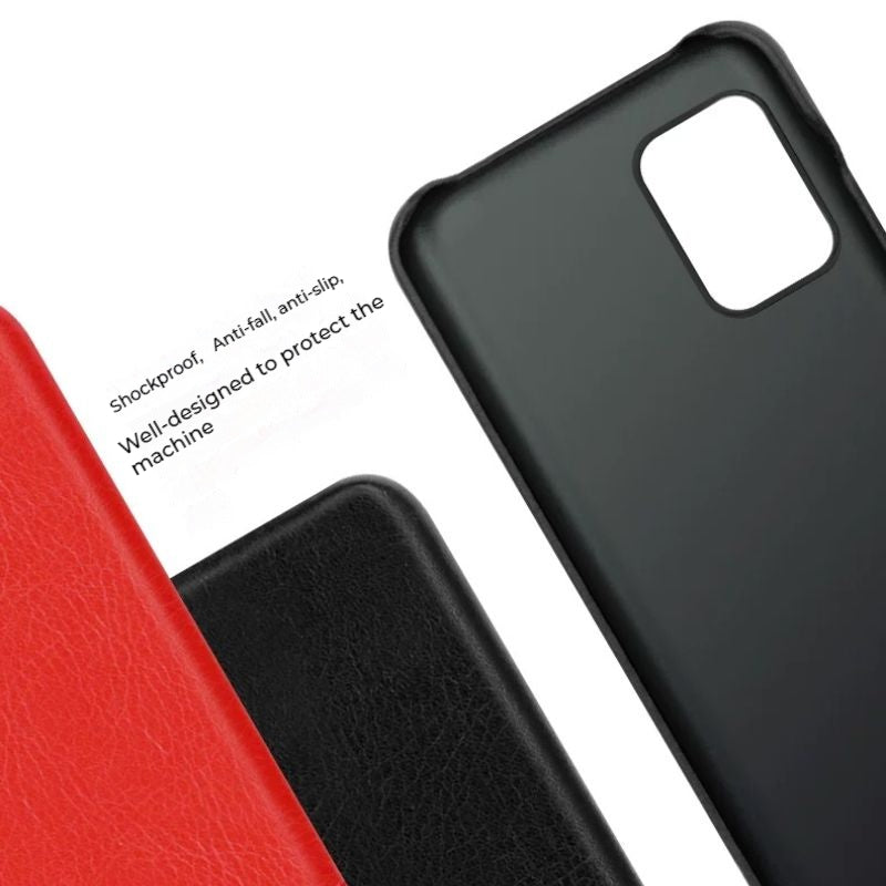 ASUS Zenfone 8 Flip / ZS672KS - Shockproof Slim Leather Essentials Series Case - i-Station Mobile Phone & Electronic Device Repair and Accessories