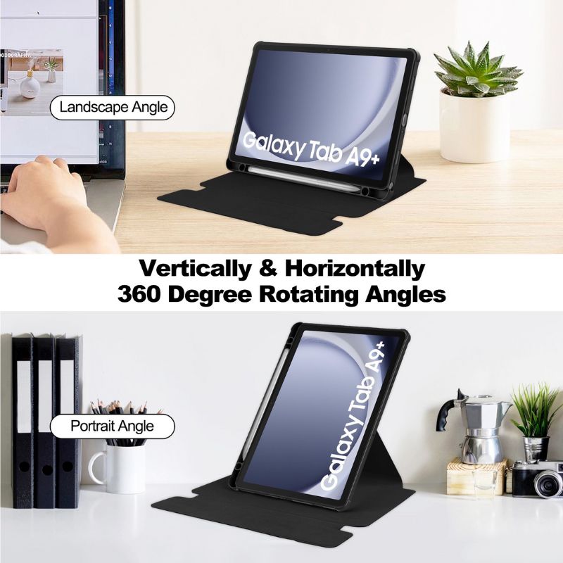 [Detachable Keyboard][With Backlit] Samsung Galaxy Tab A9 Plus 11" 2023 - 360 Degree Rotating Magnetic Flip Cover Case With Pen Slot - i-Station Mobile Phone & Electronic Device Repair and Accessories