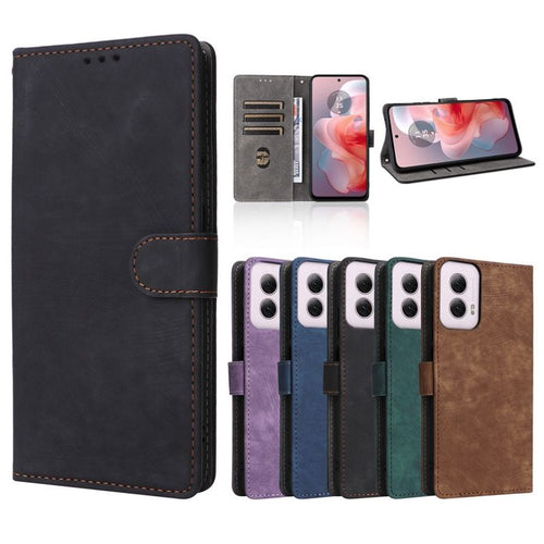 [With Card Slot] Motorola Moto G85 5G - Multi Functional Buckle Flap Wallet Series Case With Lanyard