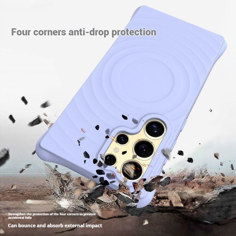 Load image into Gallery viewer, [Magsafe Compatible] Samsung Galaxy S23(SM-S911)/FE(SM-S711)/Plus(SM-S916)/Ultra(SM-S918) - Wave Pattern Soft Liquid Silicone Essentials Series Case
