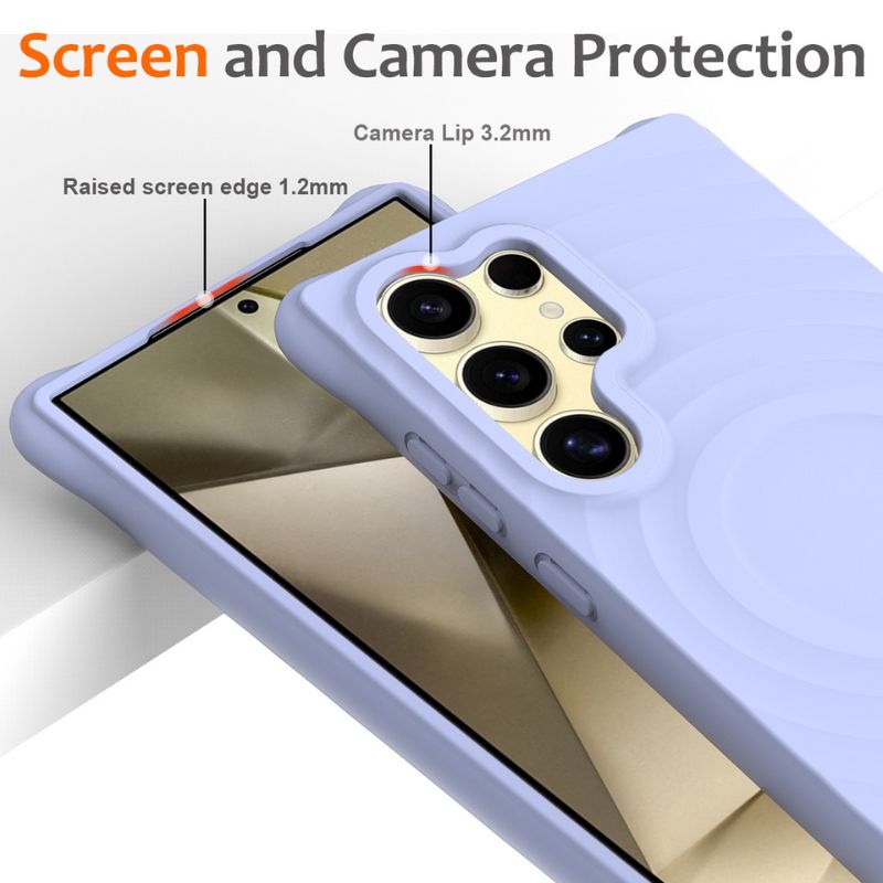 Load image into Gallery viewer, [Magsafe Compatible] Samsung Galaxy S23(SM-S911)/FE(SM-S711)/Plus(SM-S916)/Ultra(SM-S918) - Wave Pattern Soft Liquid Silicone Essentials Series Case
