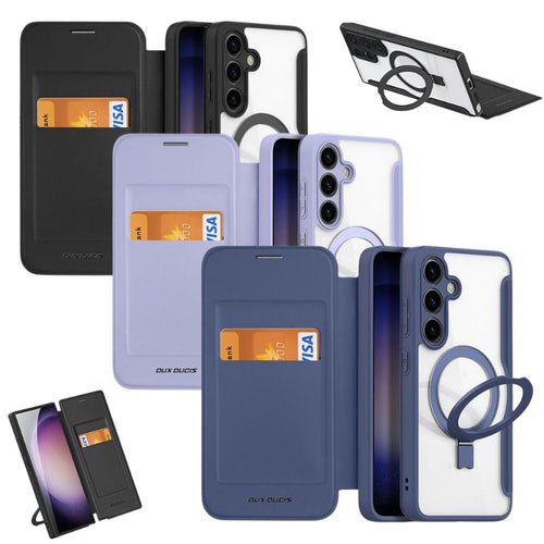 [With Card Slot][Built-in Stand] Samsung Galaxy S24(SM-S921)/Plus(SM-S926)/Ultra(SM-S928) - Multi Functional Flip Cover Essentials Series Case