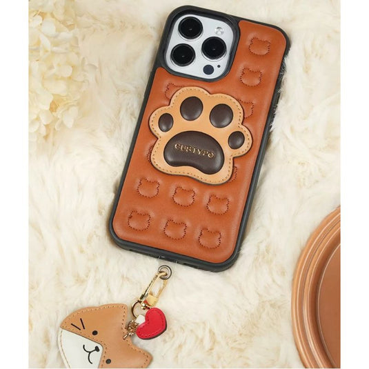 Apple iPhone 15/Pro/Max - 3D Pattern Leather Shockproof Airbag Fashion-Forward Series Case