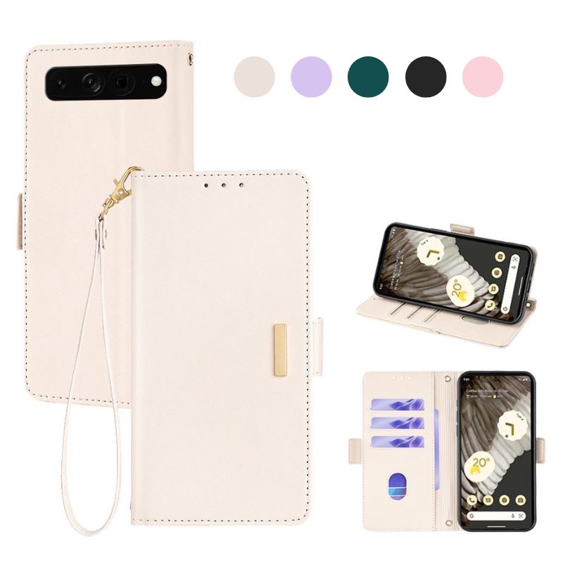 Load image into Gallery viewer, [With Card Slot] Google Pixel 6/Pro/6A - Full Coverage Flip Leather Wallet Series Case With Strap
