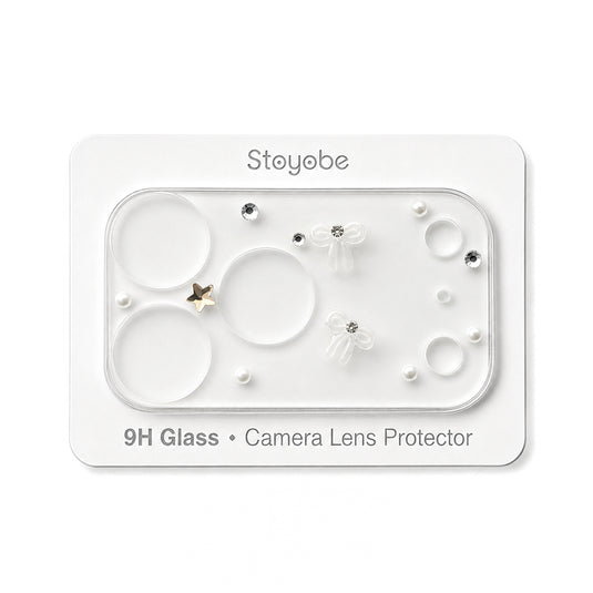 Apple iPhone 17 Pro - Back Rear 9H Tempered Glass Luxury Crystal Diamond Camera Lens Protector