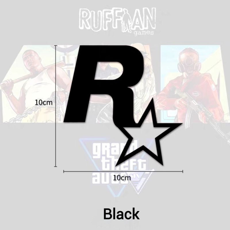 Load image into Gallery viewer, R Star Car Stickers Electric Game Around GTA5 Speed Car Body Scratch Stickers Fuel Tank Cover Stickers - i-Station Mobile Phone &amp; Electronic Device Repair and Accessories
