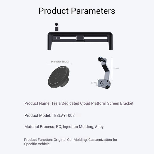Tesla Car-Specific Model 3/Y For Silicone Magnetic MagSafe Sliding Car Screen Mount - i-Station Mobile Phone & Electronic Device Repair and Accessories