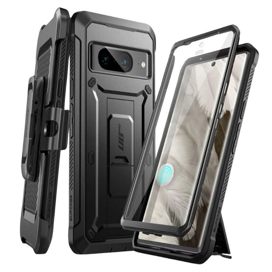 [Built in Stand & Screen Protector] Google Pixel 8/Pro/A - SUPCASE Military Grade Matte Heavy Duty Hard Case