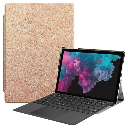 [With Pen Slot] Microsoft Surface Go 1/2/3 - Business PU Leather Flip Cover Shockproof Case