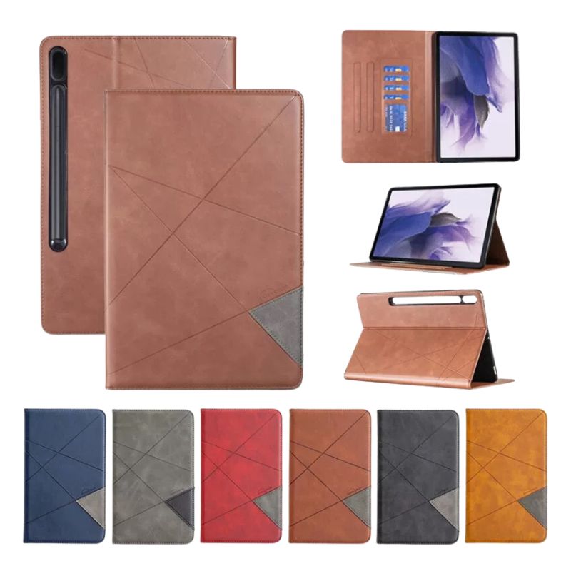 Load image into Gallery viewer, [With Card Slot] Samsung Galaxy Tab A8 10.5&quot; 2022 (X200/X205) - Premium PU Leather Wallet Flip Cover Protective Case
