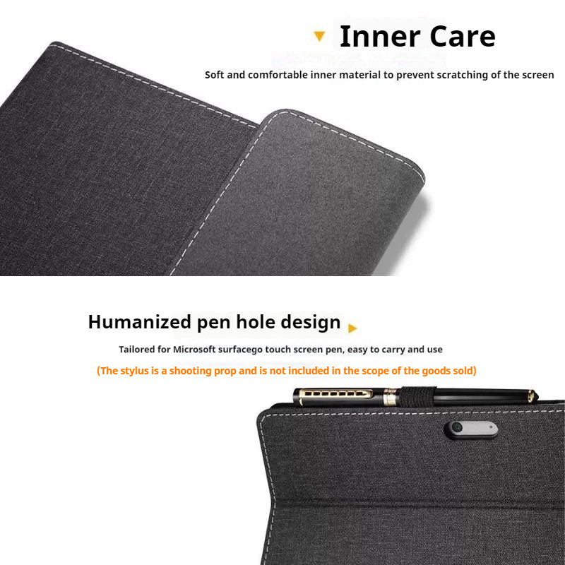 Microsoft Surface Pro 8 (1983) - Business Slim Folding PU Leather Hard Back Shell - i-Station Mobile Phone & Electronic Device Repair and Accessories