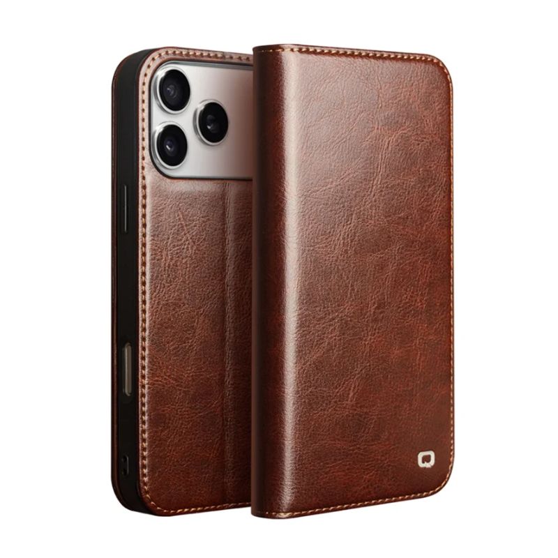Load image into Gallery viewer, [With Card Slot] Apple iPhone 17/Air/Pro/Max - Genuine Leather Flip Stand Wallet Series Case

