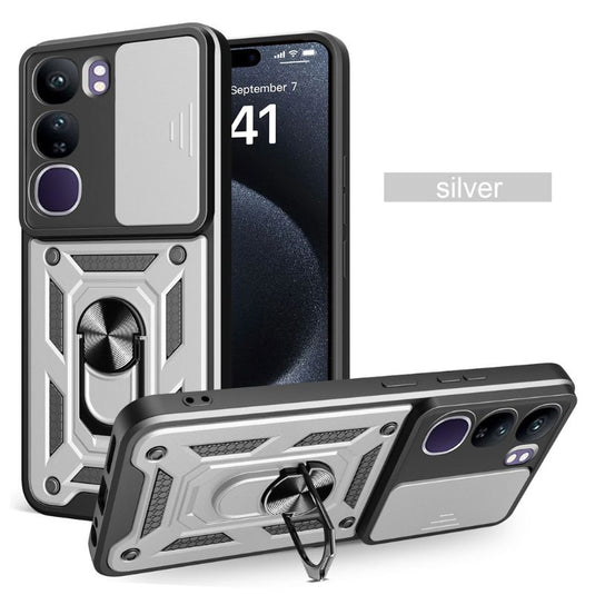 [Built-in Stand][Built-in Slide Lens Cover] Vivo Y200e 5G Multi-function Grade Armour Case