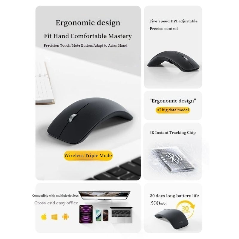 Load image into Gallery viewer, W&amp;P Wireless Bluetooth Silent Tri-Mode Wireless Bluetooth Mouse - i-Station Mobile Phone &amp; Electronic Device Repair and Accessories
