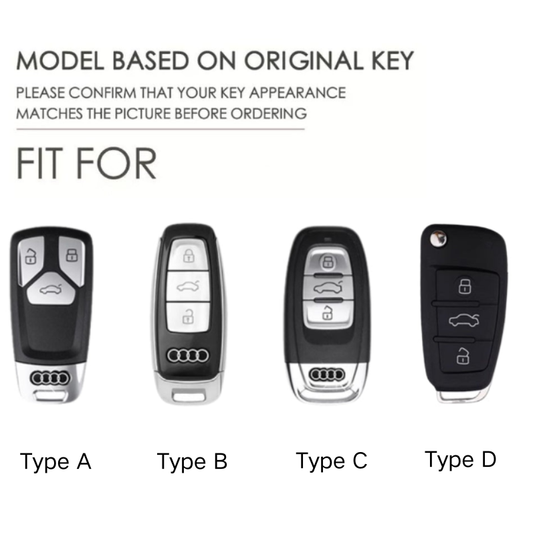 Audi Stylish with Cool Shockproof Car Key Protective Fob Case Cover For A3, A4, A5, A6, Q2, Q3, Q5, Q7, Q8, e-tron