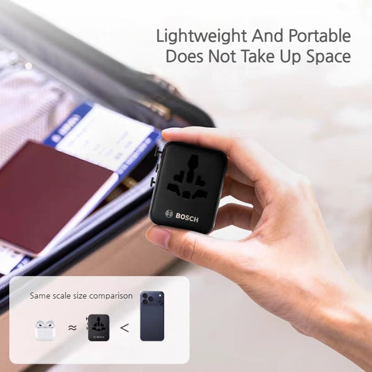 Bosch Compact Global Universal Travel Adapter Socket - i-Station Mobile Phone & Electronic Device Repair and Accessories
