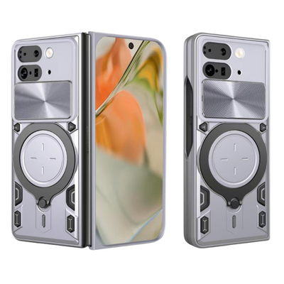[With Slide Lens Cover][Built-in Stand] Google Pixel 9 Pro Fold Shockproof Heavy Duty Series Case - i-Station Mobile Phone & Electronic Device Repair and Accessories
