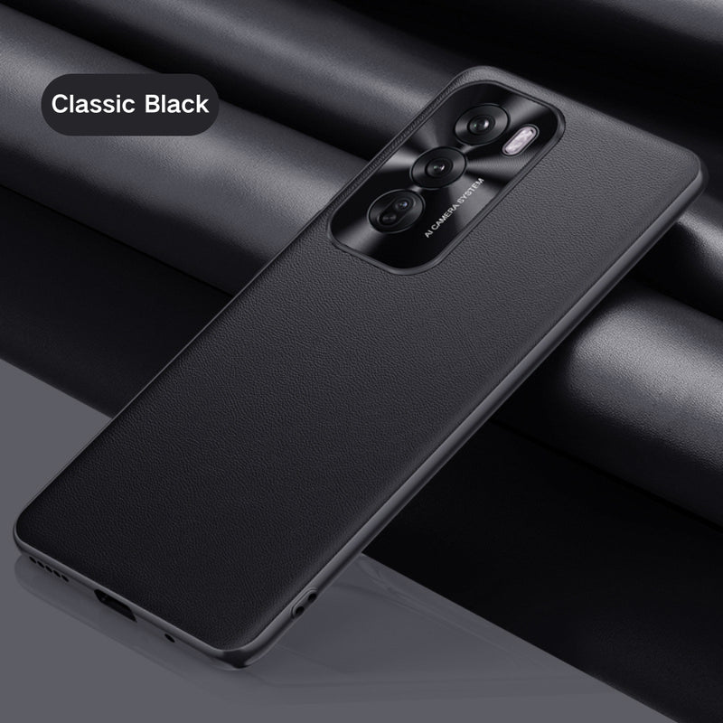 Load image into Gallery viewer, OPPO Reno 12 Pro 5G (CPH2629) - Simple PU Leather Metal Lens Ring Essentials Series Case
