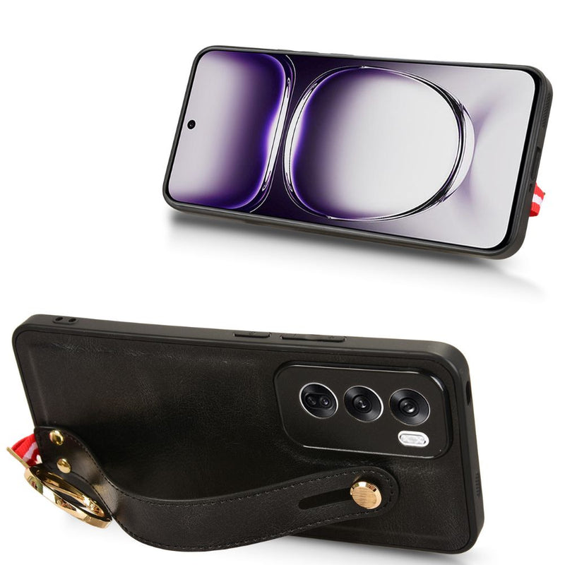 Load image into Gallery viewer, OPPO Reno 12 Pro 5G (CPH2629) - Business PU Leather Drop Proof Stand Series Case With Wrist Strap
