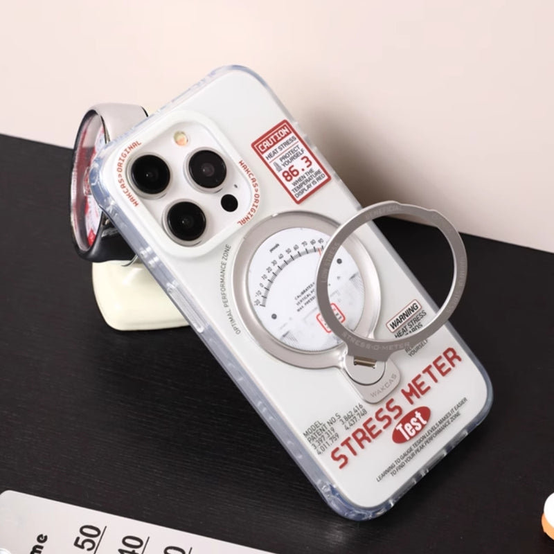 Load image into Gallery viewer, Apple iPhone 16/Pro/Max - New Style Pressure Gauge Matte Stand Series Case
