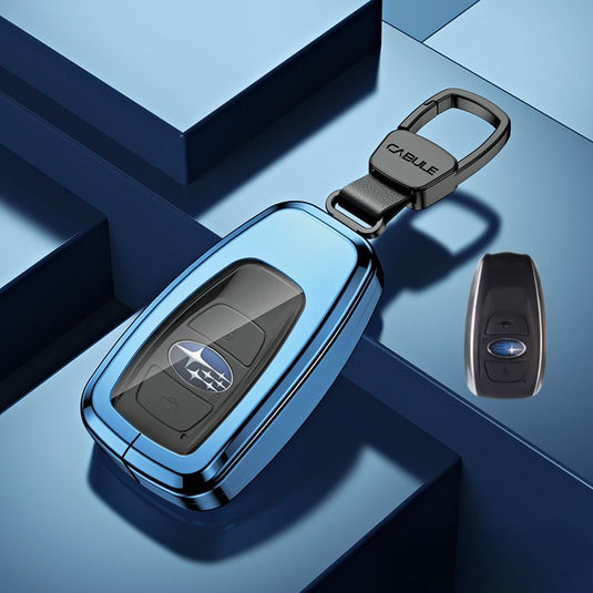 Subaru Alloy + TPU Film Protection Car Key Fob Case Cover For Outback, Forester, Impreza, WRX, XV, Crosstrek, Legacy