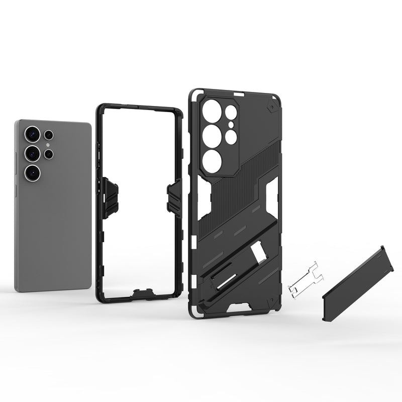 Load image into Gallery viewer, Samsung Galaxy A25 (SM-A256) - Shockproof Punk Stand Heavy Duty Case
