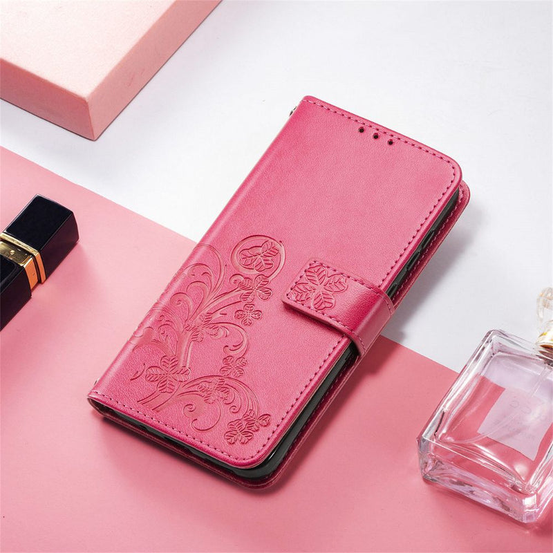 Load image into Gallery viewer, [With Card Slot] Samsung Galaxy S23/Plus/Ultra/FE - Clover Pattern PU Leather Flip Wallet Series Stand Case
