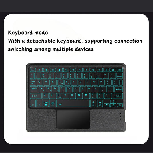 Lenovo Idea Tab Pro 12.7" 2025 (TB373FU/TB375FC) - Smart Detachable Type Touch Keyboard Case with Backlight
