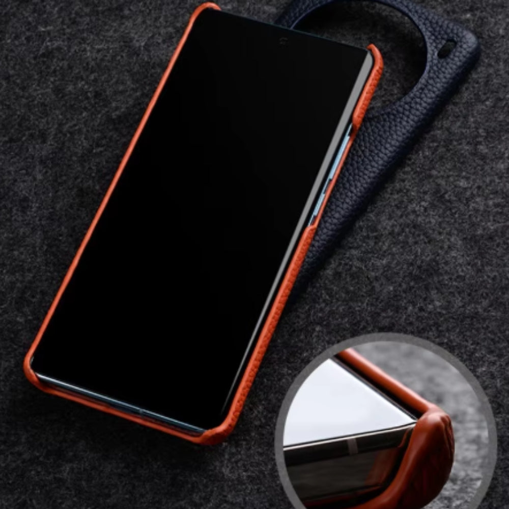 OPPO Find X7 Ultra (PHY110) - Business Drop Proof Cowhide + PC Genuine Leather Series Case - i-Station Mobile Phone & Electronic Device Repair and Accessories