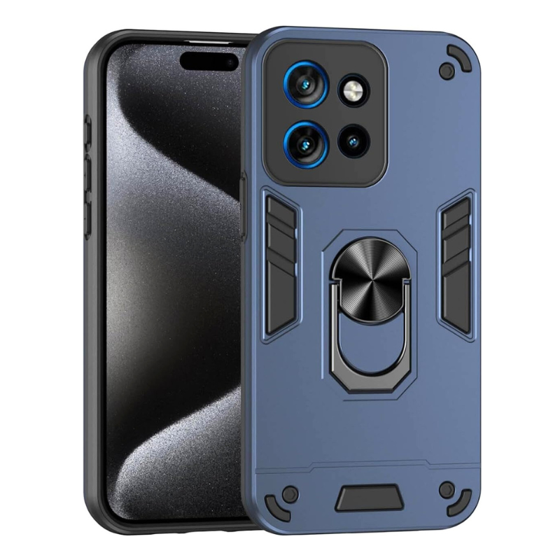 [Built-in Metal Ring Kickstand] Motorola Moto Edge 60 Fusion - Shockproof Heavy Duty Case - i-Station Mobile Phone & Electronic Device Repair and Accessories