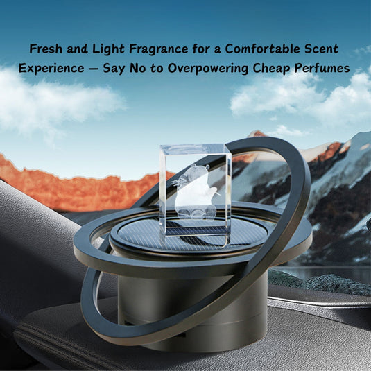 Solar-Powered Slow-Rotating Car Interior Aroma Diffuser Dashboard Ornament Car Decoration - i-Station Mobile Phone & Electronic Device Repair and Accessories