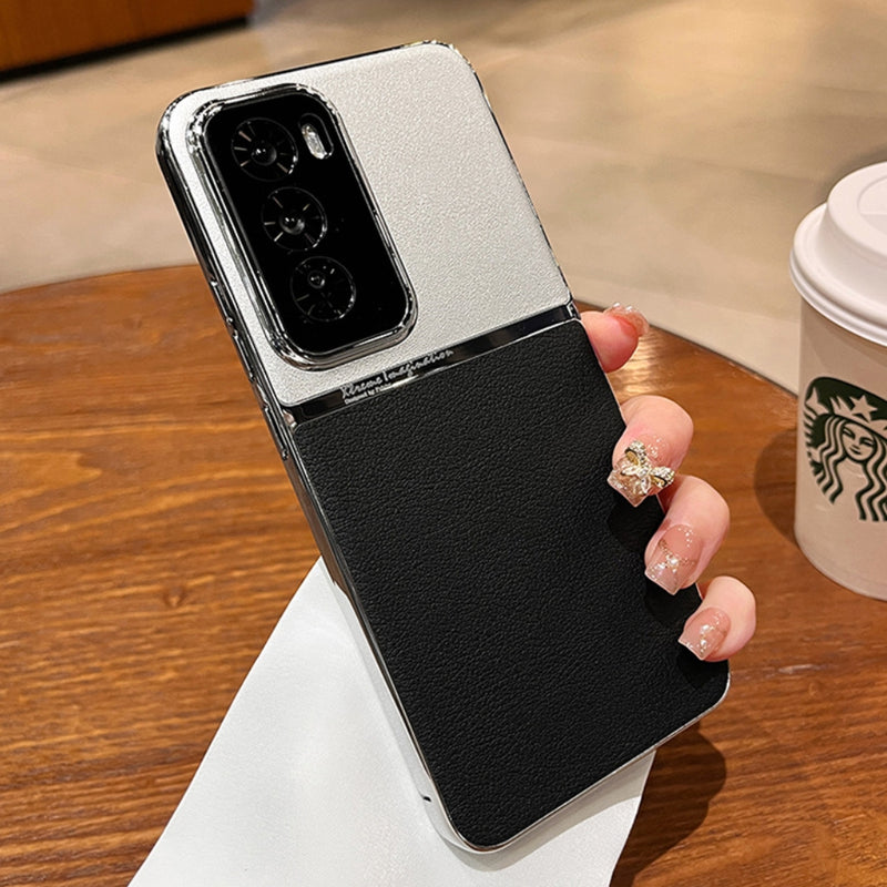 Load image into Gallery viewer, OPPO Reno 12 Pro 5G (CPH2629) - High-end Electroplated Spliced PU Leather Essentials Series Case
